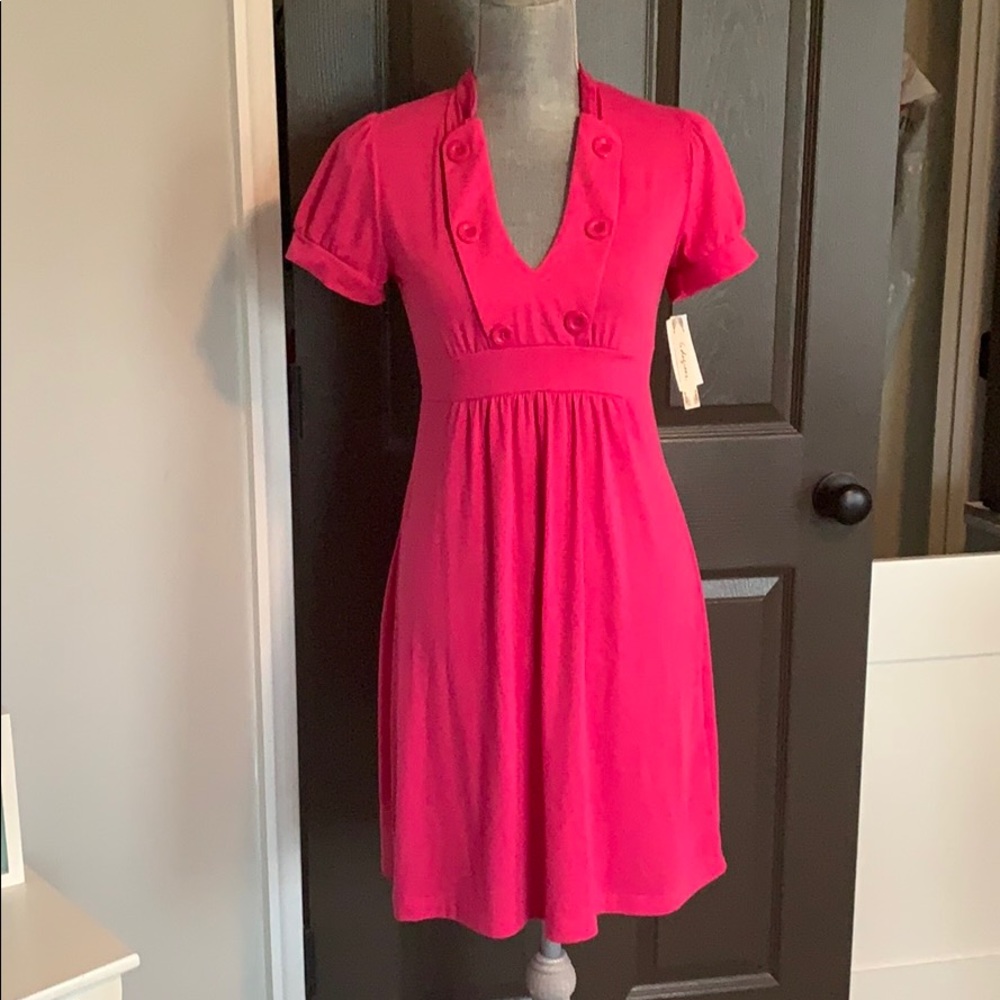 NWT Pink 6 degrees cotton dress size Med
